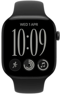 Išmanusis laikrodis Apple Watch Series 12 (aliuminis, 42 mm, sportinė apyrankė, Juodas S/M)