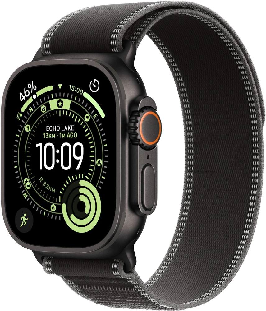 Išmanusis laikrodis Apple Watch Ultra 3 (2025) 5G 49mm Juodas Titanium Case with Trail Loop S/M - Juodas/Charcoal