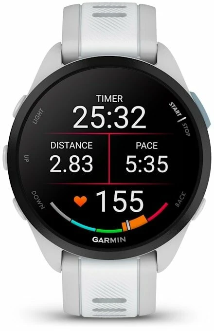 Išmanusis laikrodis Garmin Forerunner® 165 Music Mist Pilkas/Whitestone