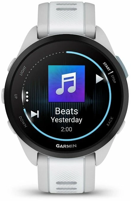 Išmanusis laikrodis Garmin Forerunner® 165 Music Mist Pilkas/Whitestone