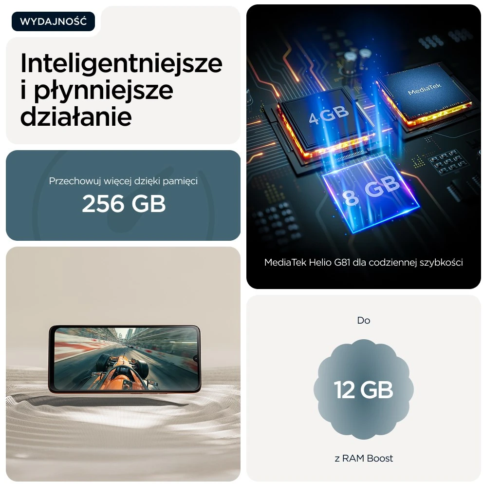 Išmanusis telefonas Motorola Moto G06 4/128GB Mėlyna (PB980027SE)
