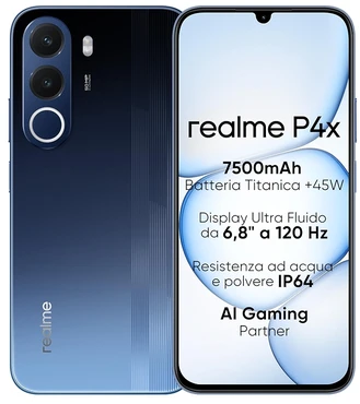 „Realme P4X Dual SIM“ 4 GB RAM 128 GB „Mėlyna“ EU – TIK DĖŽUTĖS PAŽEIDIMAS