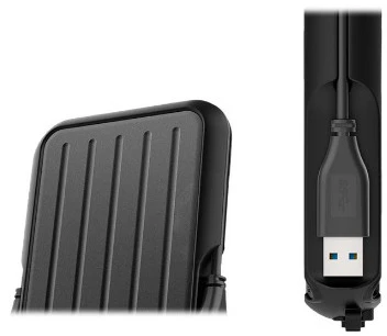 Išorinis kietasis diskas HDD Silicon Power Armor A66 4TB Juodas (SP040TBPHD66LS3K)