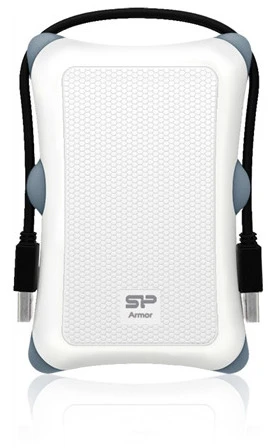 Išorinis kietasis diskas HDD Silicon Power Armor A30 1TB Baltas (SP010TBPHDA30S3W)