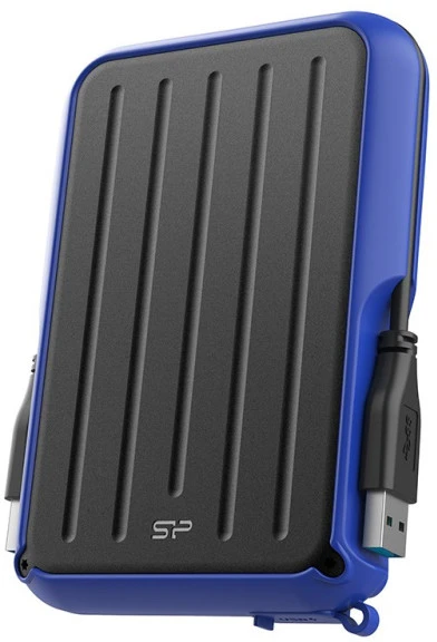 Išorinis kietasis diskas HDD Silicon Power Armor A66 1TB Juodas-Mėlyna (SP010TBPHD66SS3B)