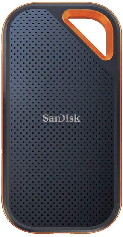 Išorinis kietasis diskas SSD SanDisk Extreme PRO Portable V2 4TB Juodas-Oranžinis (SDSSDE81-4T00-G25)