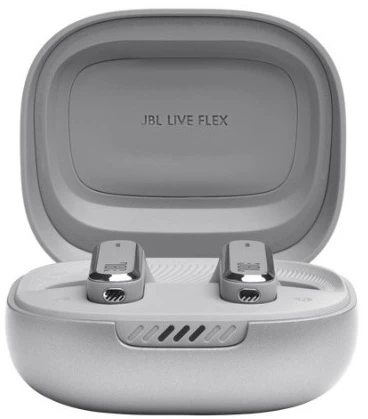 JBL Live Flex NC belaidės ausinės, Pilkos spalvos