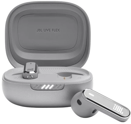 JBL Live Flex NC belaidės ausinės, Pilkos spalvos