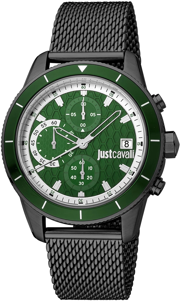 JustCavalli Laikrodis JUST CAVALLI JC1G215M0065. Kwarcowy, Kolor žalia. Mężczyzna.