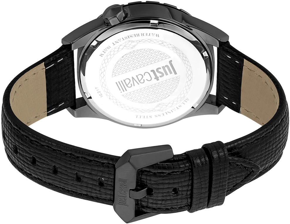 JustCavalli Laikrodis JUST CAVALLI JC1G217L0045. Kwarcowy, Kolor juoda. Mężczyzna.