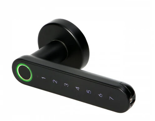 Orno Klamka Kombinuota durų rankena su jutikliniu klaviatūra ir išmaniąja funkcija – pirštų atspaudų skaitytuvas, „Bluetooth 4.0“, juoda