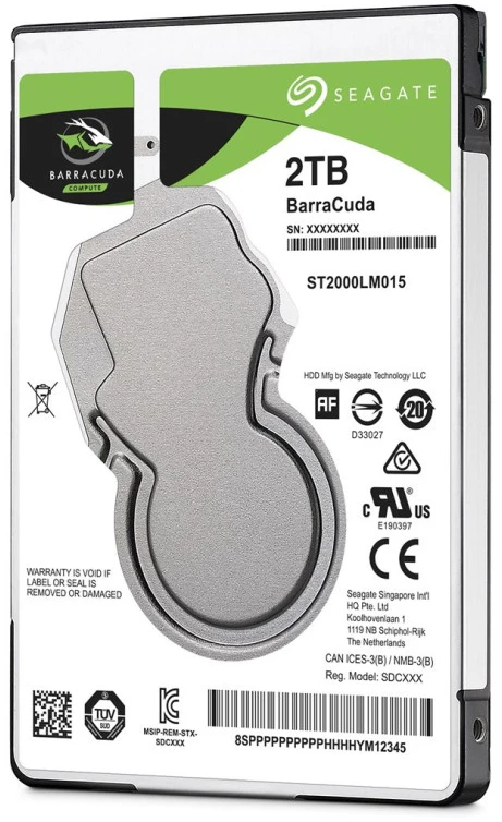 Kietasis diskas Seagate 2.5 BarraCuda 2TB (N)