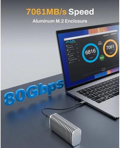 Carruzzo TerraMaster D1 SSD Pro SSD korpusas Aliuminis M.2