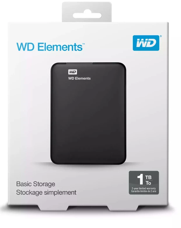 Kietasis diskas Western Digital WD 6.3cm 1.0TB USB3.0 ELEMENTS PORTABLE Juodas extern retail