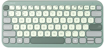 Klaviatūra ASUS KW100 tastatūra Marshmallow Žalias