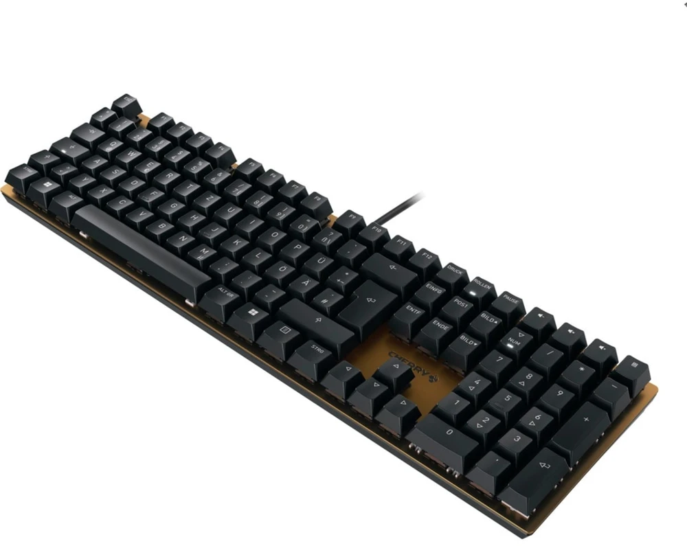 Klaviatūra CHERRY KC 200 MX MX2A Silent Raudona - Juodas