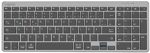 Klaviatūra Logilink 2,4GHz Funk divu režīmu tastatūra un pele komplekts