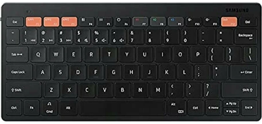 Klaviatūra Samsung universāla daudzfunkcionāla Bluetooth tastatūra planšetdatoriem, Juodas