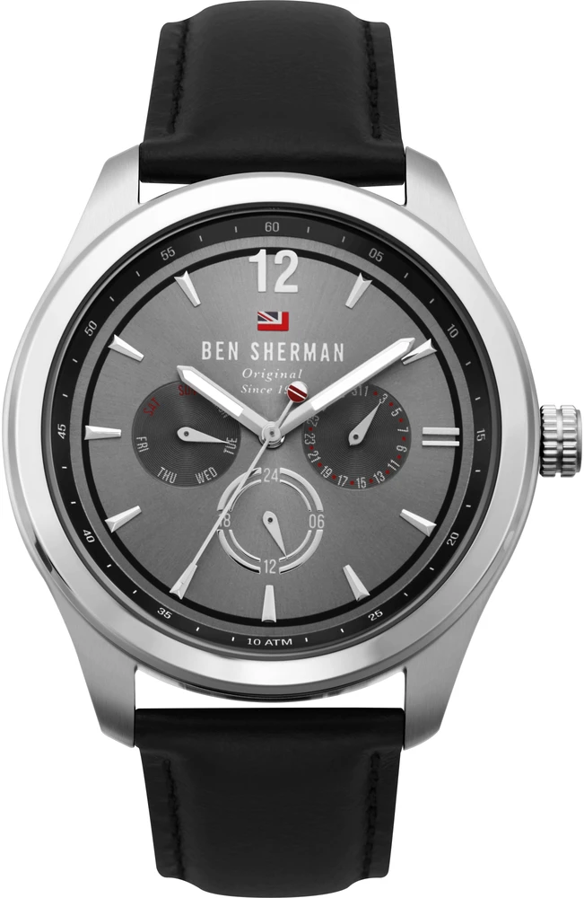 Laikrodis BEN SHERMAN WBS112B. Kwarcowy, Kolor pilka. Mężczyzna.