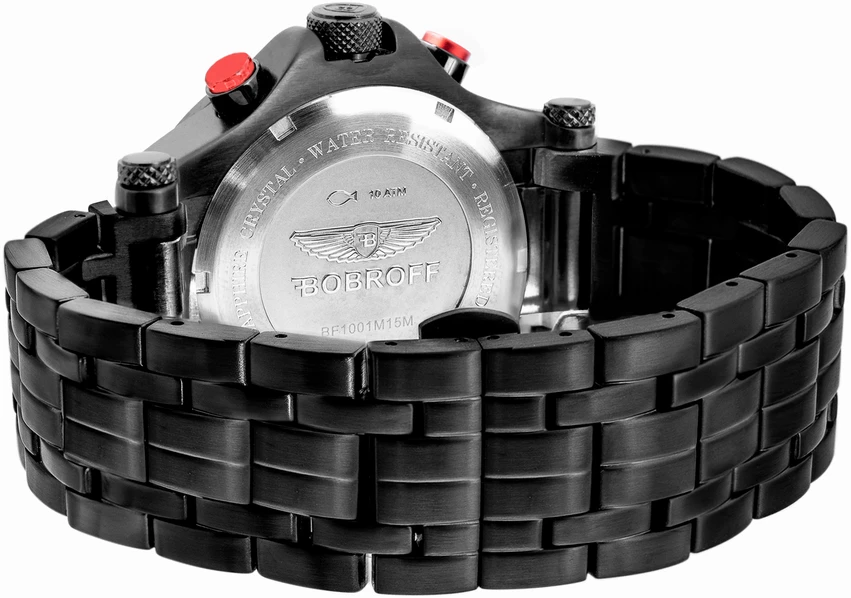 Laikrodis BOBROFF BF1001M41M. Kwarcowy, Kolor juoda. Mężczyzna.