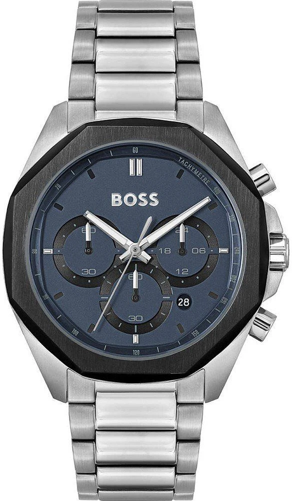 Laikrodis BOSS 1514015. Kvarcas, Spalva mėlyna. Žmogus.