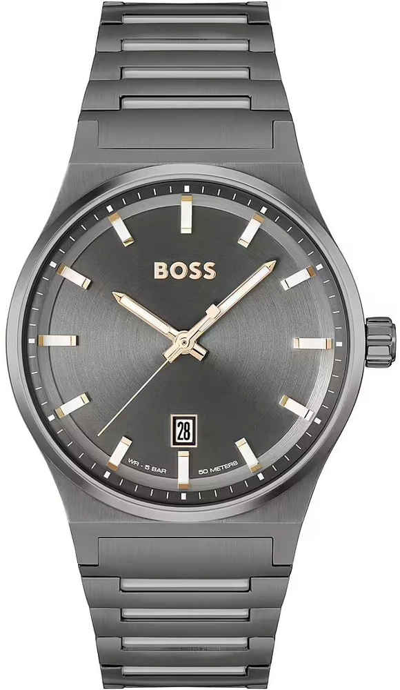 Laikrodis BOSS 1514078. Kwarcowy, Kolor pilka. Mężczyzna.