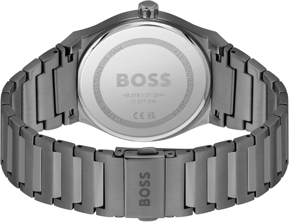 Laikrodis BOSS 1514078. Kwarcowy, Kolor pilka. Mężczyzna.