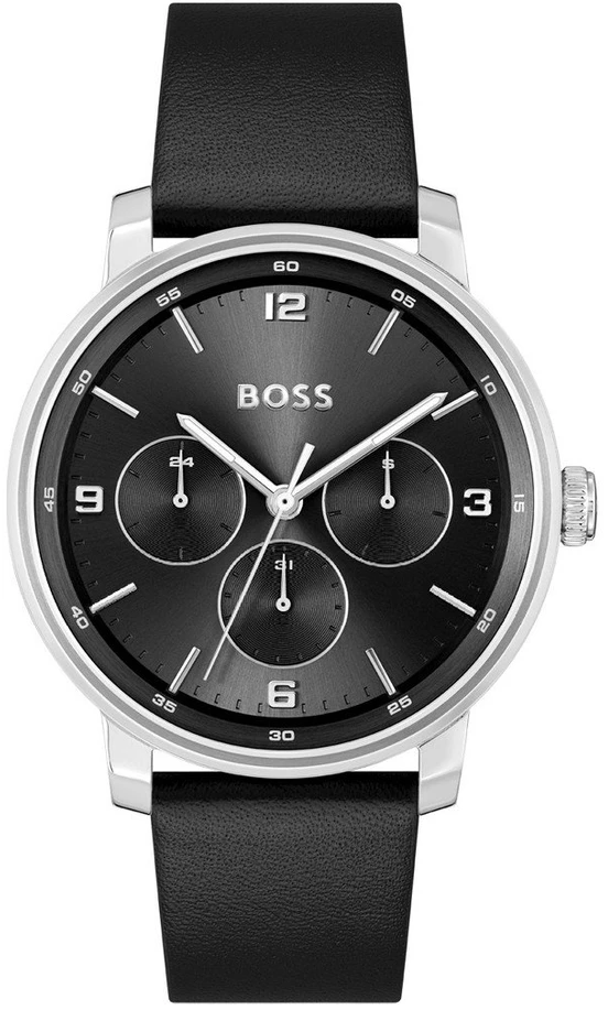 Laikrodis BOSS 1514125. Kvarcas, Juoda Spalva. Vyriški.