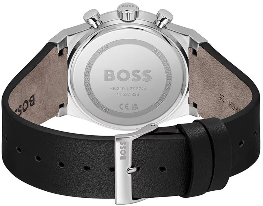 Laikrodis BOSS 1514218. Kvarcinis, juodos spalvos. Vyrams.