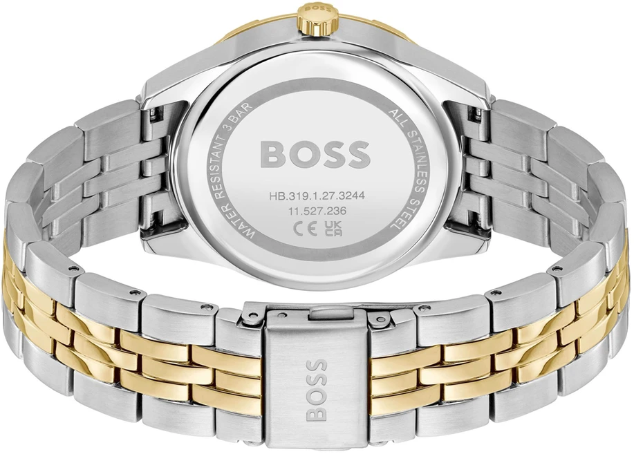 Moteriškas laikrodis BOSS 1502700. Kvarcinis, rutulio spalvos.