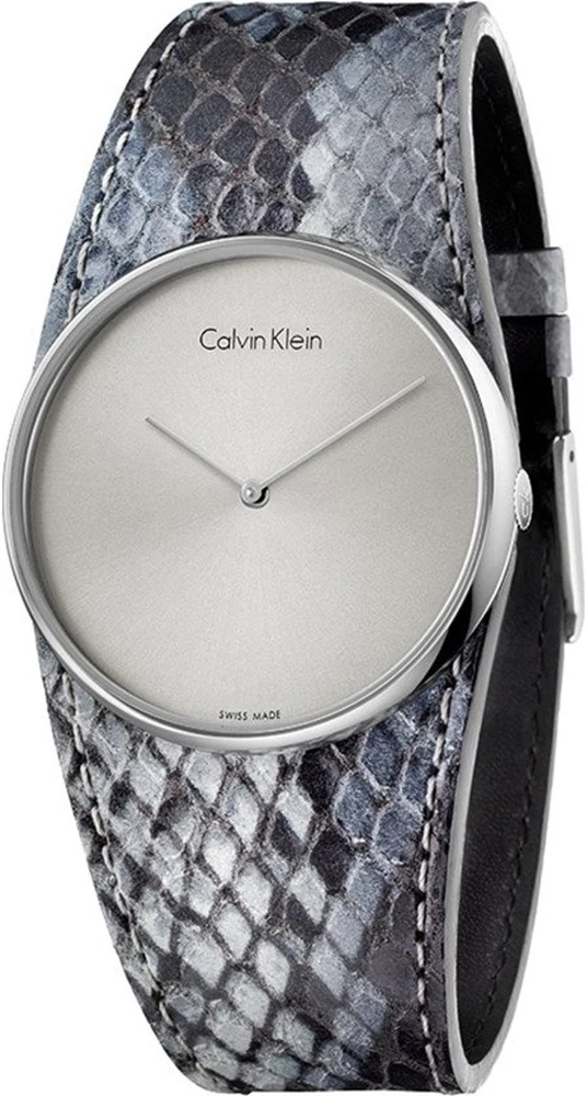 Laikrodis CALVIN KLEIN K5V231Q4. Kwarcowy, Kolor pilka. Kobieta.