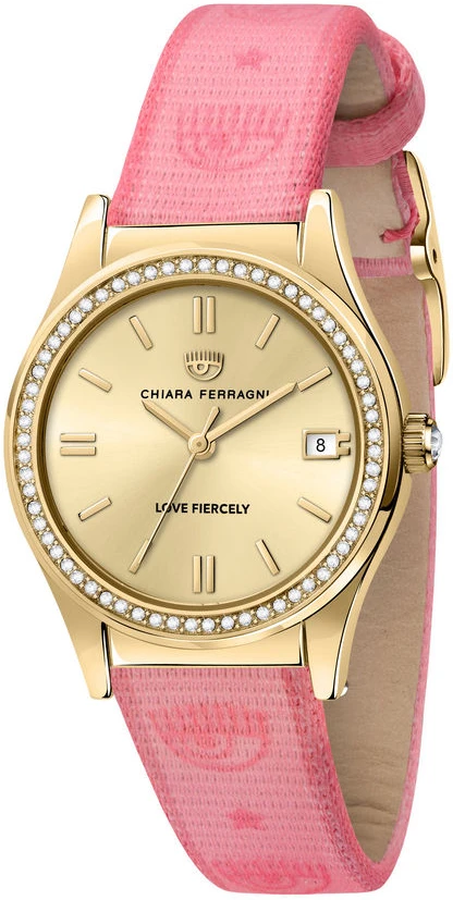 Laikrodis CHIARA FERRAGNI R1951102501. Kwarcowy, Kolor auksinė. Kobieta.