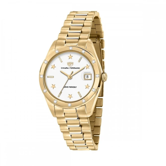 Laikrodis CHIARA FERRAGNI R1953100508. Kwarcowy, Kolor balta. Kobieta.