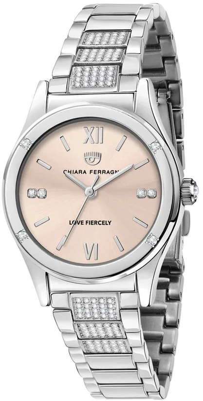 Laikrodis CHIARA FERRAGNI R1953102508. Kwarcowy, Kolor rožinė. Kobieta.