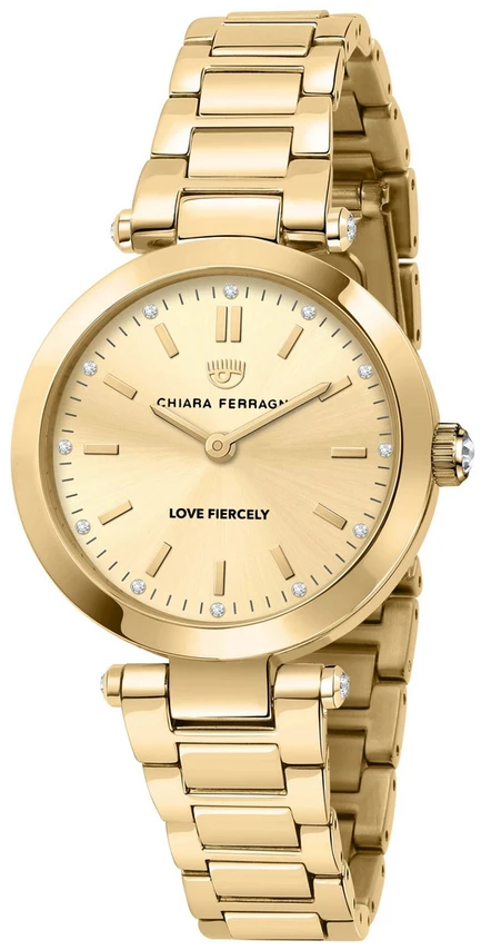 Laikrodis CHIARA FERRAGNI R1953103504. Kwarcowy, Kolor auksinė. Kobieta.