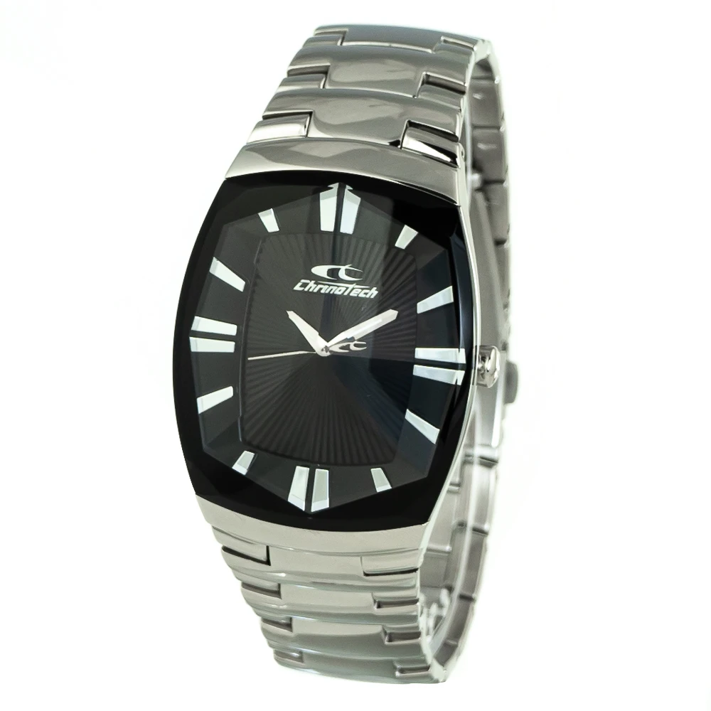 Laikrodis CHRONOTECH CT7065M-02M. Kwarcowy, Kolor juoda. Mężczyzna.