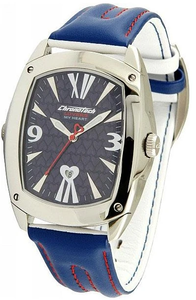 Laikrodis CHRONOTECH CT7696M-12. Kwarcowy, Kolor juoda. Mężczyzna.