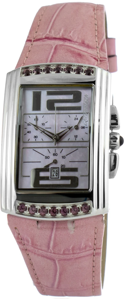Laikrodis CHRONOTECH CT7018B-02S. Kwarcowy, Kolor rožinė. Kobieta.