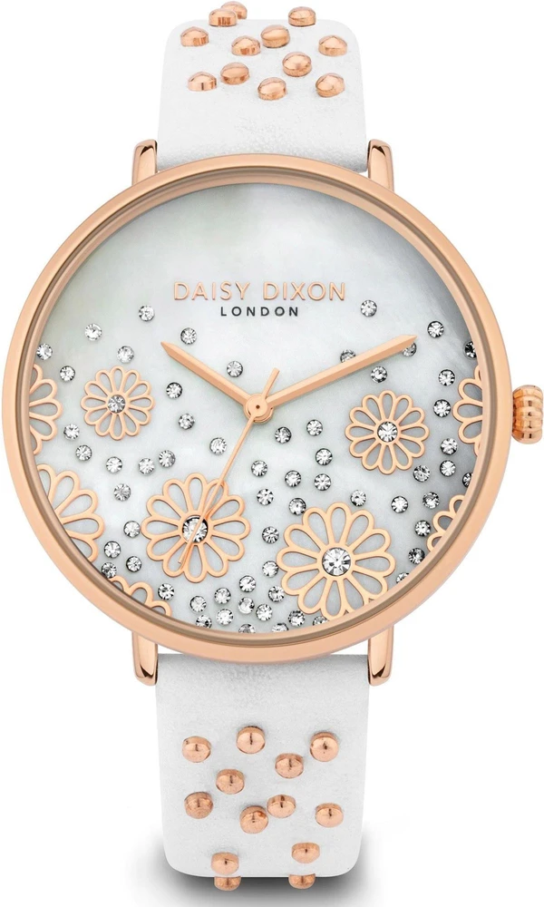 Laikrodis DAISY DIXON DD111WRG. Kwarcowy, Kolor balta. Kobieta.