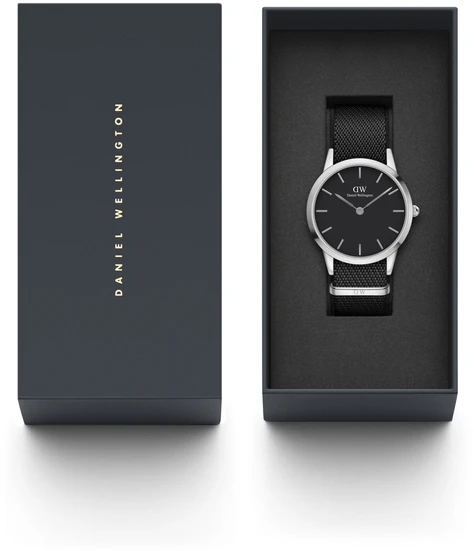 Laikrodis DANIEL WELLINGTON DW00100678. Kvarcas, Juoda Spalva. Vyriški.