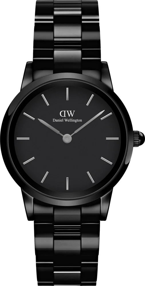 Laikrodis DANIEL WELLINGTON DW00100414. Kvarcas, Juoda Spalva. Moteris.