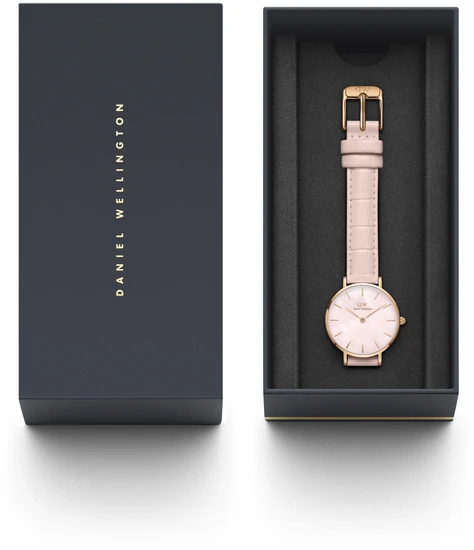 Laikrodis DANIEL WELLINGTON DW00100514. Kwarcowy, Kolor rožinė. Kobieta.