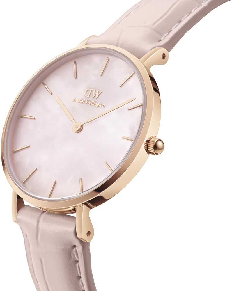 Laikrodis DANIEL WELLINGTON DW00100514. Kwarcowy, Kolor rožinė. Kobieta.