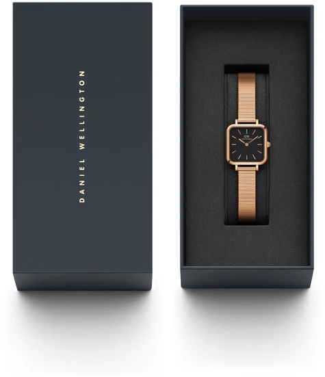 Laikrodis DANIEL WELLINGTON DW00100518. Kvarcas, Juoda Spalva. Moteris.