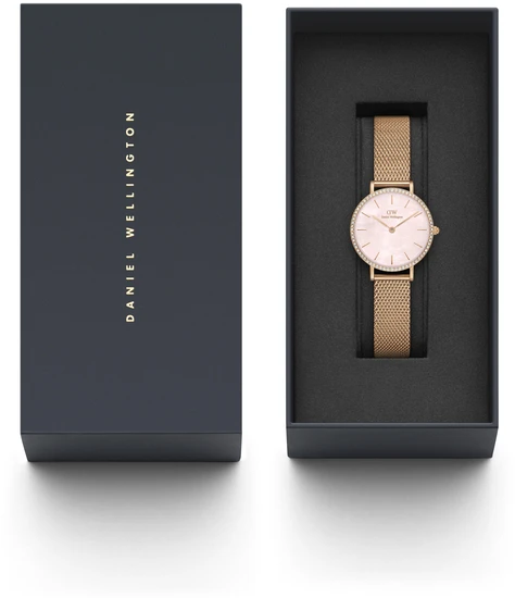 Laikrodis DANIEL WELLINGTON DW00100663. Kwarcowy, Kolor rožinė. Kobieta.