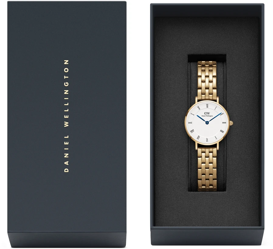 Moteriškas laikrodis DANIEL WELLINGTON DW00100682. Kvarcinis, spalvotas FLOCK.