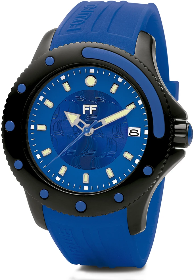 Laikrodis FOLLI FOLLIE WF1Y002ZDU. Kwarcowy, Kolor mėlyna. Kobieta.
