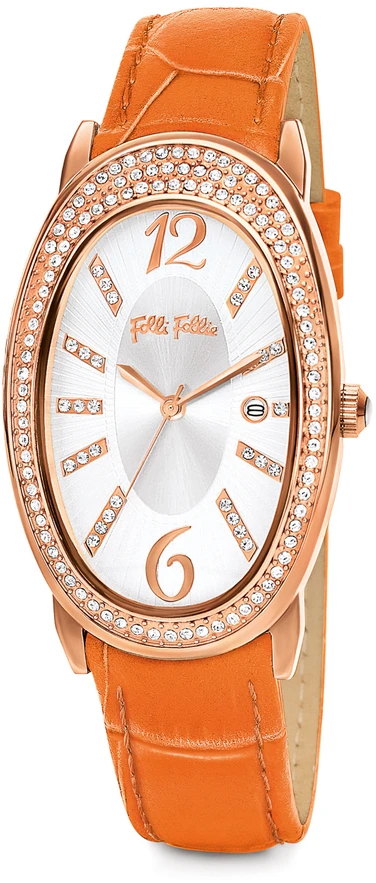 Laikrodis FOLLI FOLLIE WF2B012STWN. Kwarcowy, Kolor balta. Kobieta.