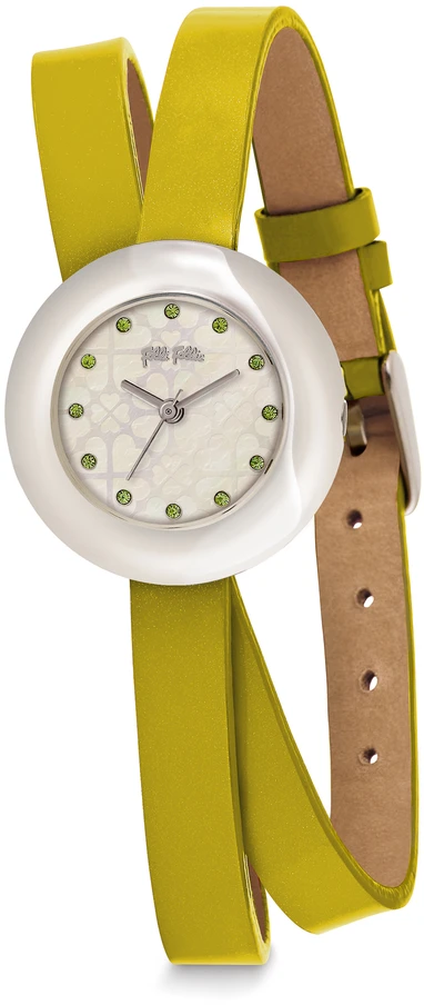 Laikrodis FOLLI FOLLIE WF13F030SSF. Kwarcowy, Kolor balta. Kobieta.