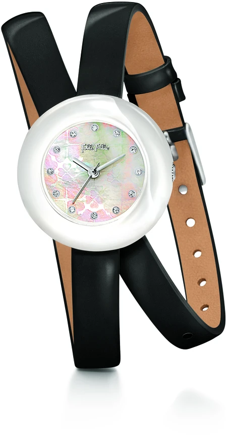 Laikrodis FOLLI FOLLIE WF13F030SSK. Kwarcowy, Kolor balta. Kobieta.